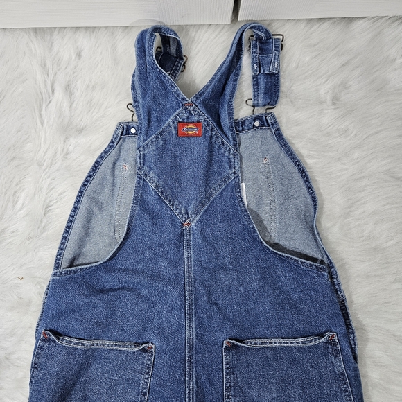 Y2K DICKIES Women's Blue Denim Overalls - Picture 6 of 9
